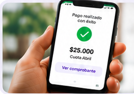 Comprobante de pago en MiCursoX